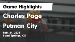 Charles Page  vs Putman City Game Highlights - Feb. 24, 2024