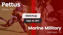 Matchup: Pettus  vs. Marine Military  2017