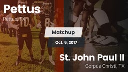 Matchup: Pettus  vs. St. John Paul II  2017