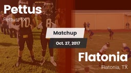Matchup: Pettus  vs. Flatonia  2017