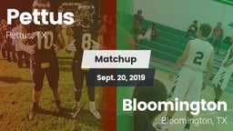 Matchup: Pettus  vs. Bloomington  2019