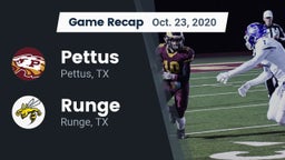 Recap: Pettus  vs. Runge  2020