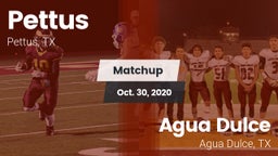 Matchup: Pettus  vs. Agua Dulce  2020
