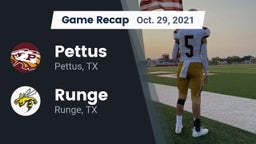 Recap: Pettus  vs. Runge  2021