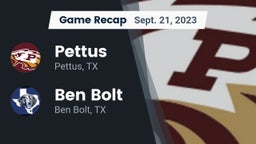 Recap: Pettus  vs. Ben Bolt  2023