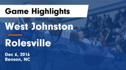 West Johnston  vs Rolesville  Game Highlights - Dec 6, 2016