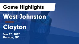 West Johnston  vs Clayton  Game Highlights - Jan 17, 2017