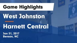 West Johnston  vs Harnett Central Game Highlights - Jan 31, 2017