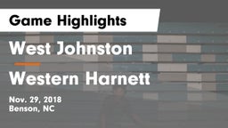 West Johnston  vs Western Harnett  Game Highlights - Nov. 29, 2018