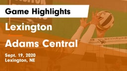 Lexington  vs Adams Central  Game Highlights - Sept. 19, 2020