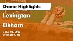 Lexington  vs Elkhorn  Game Highlights - Sept. 24, 2022
