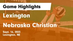 Lexington  vs Nebraska Christian Game Highlights - Sept. 16, 2023