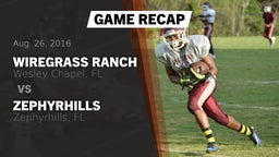Recap: Wiregrass Ranch  vs. Zephyrhills  2016