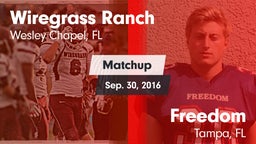 Matchup: Wiregrass Ranch vs. Freedom  2016