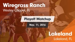 Matchup: Wiregrass Ranch vs. Lakeland  2016