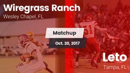 Matchup: Wiregrass Ranch vs. Leto  2017