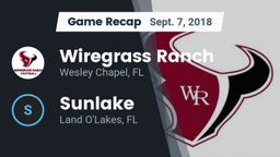 Recap: Wiregrass Ranch  vs. Sunlake  2018
