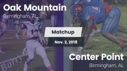 Matchup: Oak Mountain High vs. Center Point  2018