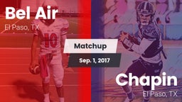 Matchup: Bel Air  vs. Chapin  2017