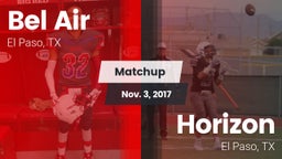 Matchup: Bel Air  vs. Horizon  2017