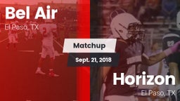 Matchup: Bel Air  vs. Horizon  2018