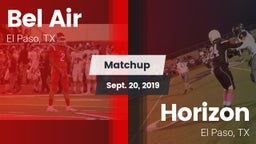 Matchup: Bel Air  vs. Horizon  2019