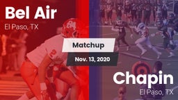 Matchup: Bel Air  vs. Chapin  2020