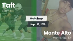 Matchup: Taft  vs. Monte Alto  2018