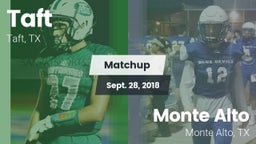 Matchup: Taft  vs. Monte Alto  2018