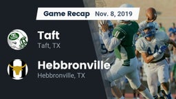 Recap: Taft  vs. Hebbronville  2019