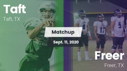 Matchup: Taft  vs. Freer  2020