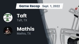 Recap: Taft  vs. Mathis  2022
