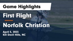 First Flight  vs Norfolk Christian  Game Highlights - April 5, 2023