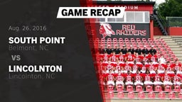 Recap: South Point  vs. Lincolnton  2016