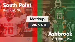 Matchup: South Point High vs. Ashbrook  2016
