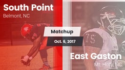 Matchup: South Point High vs. East Gaston  2017