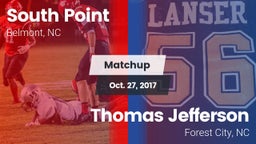 Matchup: South Point High vs. Thomas Jefferson 2017