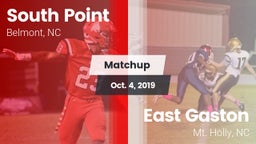 Matchup: South Point High vs. East Gaston  2019