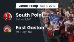 Recap: South Point  vs. East Gaston  2019
