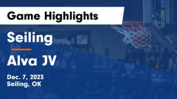 Seiling  vs Alva JV Game Highlights - Dec. 7, 2023