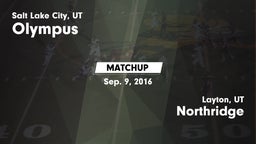 Matchup: Olympus  vs. Northridge  2016