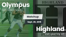 Matchup: Olympus  vs. Highland  2018