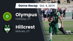 Recap: Olympus  vs. Hillcrest   2019