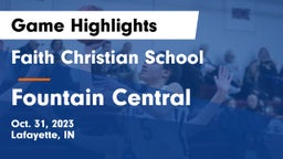 Faith Christian School vs Fountain Central  Game Highlights - Oct. 31, 2023