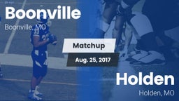 Matchup: Boonville High vs. Holden  2017