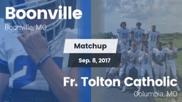 Matchup: Boonville High vs. Fr. Tolton Catholic  2017