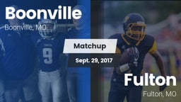 Matchup: Boonville High vs. Fulton  2017