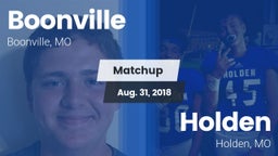 Matchup: Boonville High vs. Holden  2018