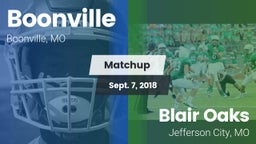 Matchup: Boonville High vs. Blair Oaks  2018