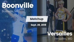 Matchup: Boonville High vs. Versailles  2018